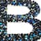 12 Pack: Black AB Letter Bling Sticker by Recollections®